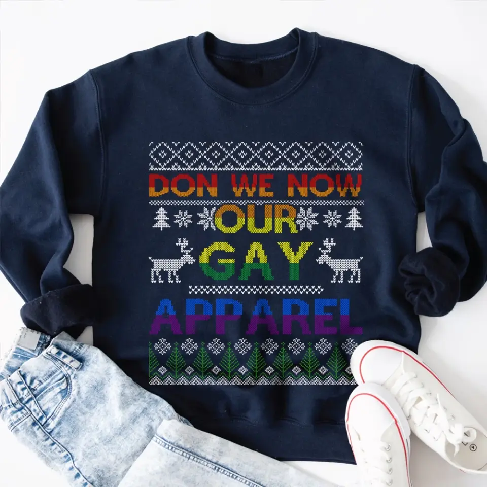 Don We Now Our Gay Apparel, Standard Crew Necklace, Gift For LGBT Lesbian Gay Community | 311IHPBNTS1111 - Image 6