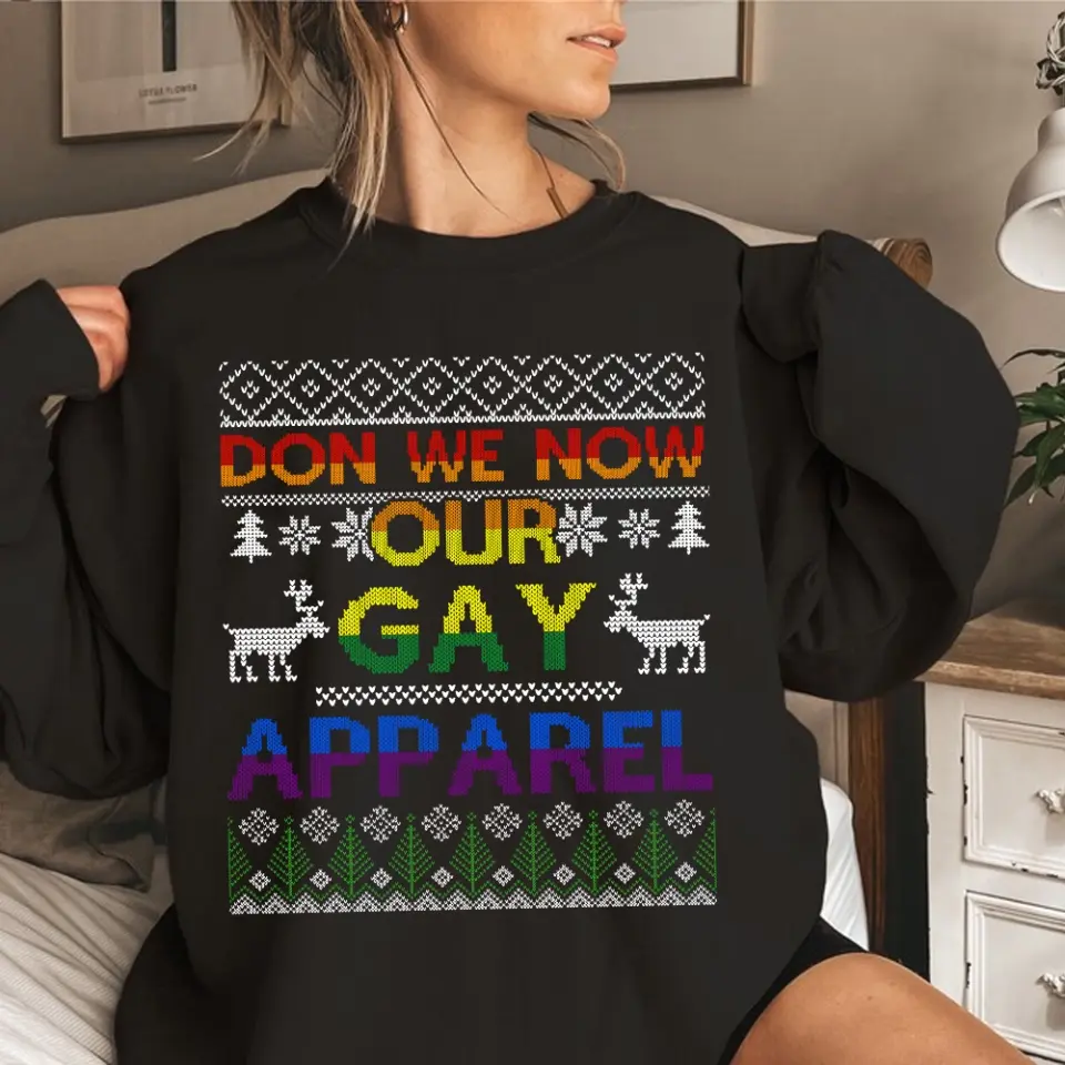 Don We Now Our Gay Apparel, Standard Crew Necklace, Gift For LGBT Lesbian Gay Community | 311IHPBNTS1111 - Image 8