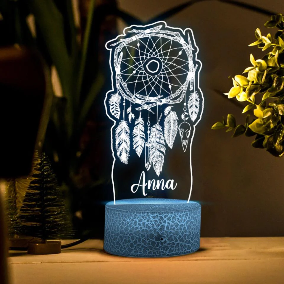 Dreamcatcher 3D Color Change Personalized LED Light - Image 6