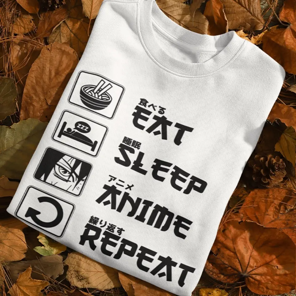 Eat Sleep Anime And Repeat Standard Hoodie Gift For Anime Lovers - Image 10