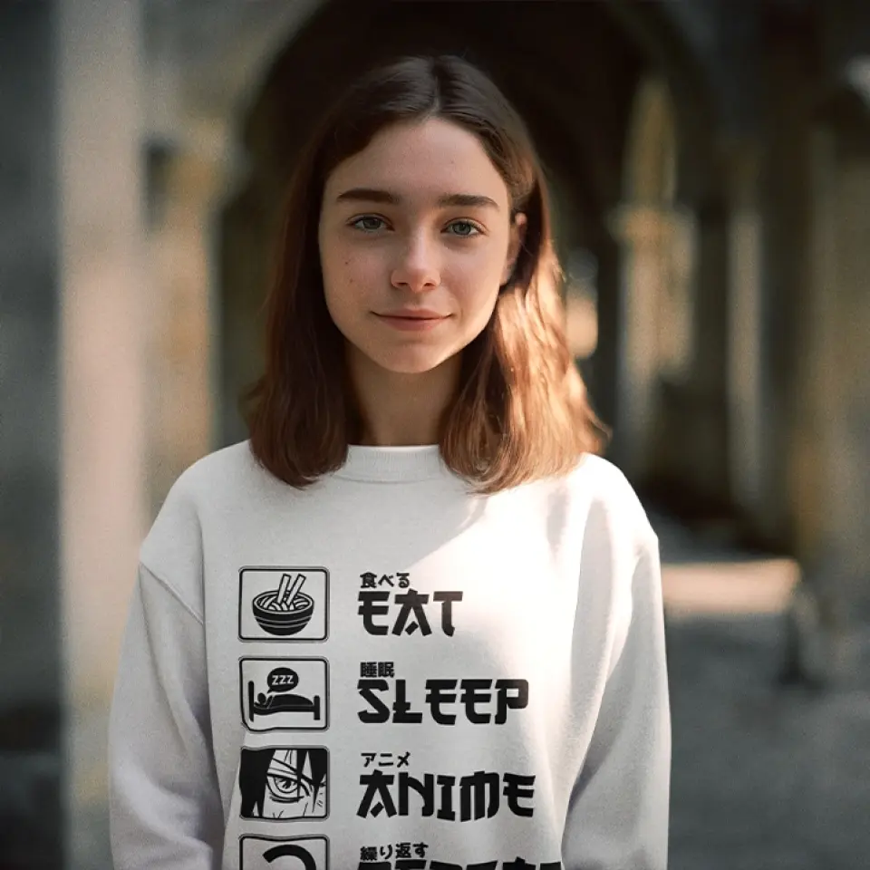 Eat Sleep Anime And Repeat Standard Hoodie Gift For Anime Lovers - Image 13