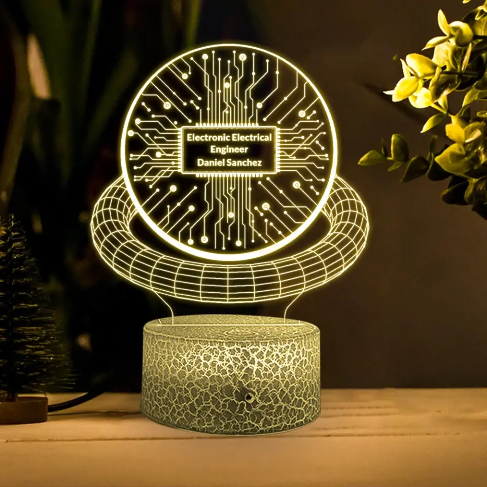 Electrical Engineering Custom 3D Light Engineering Gifts - Image 4