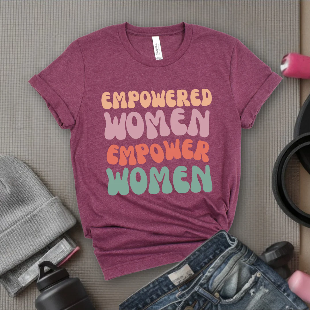 Empowered Women Empower Women Shirt - Feminism T-shirt - Women Support Women Shirt - Retro Women Empowerment Shirt - Self Gift - Bella Canvas 3001 - Image 6