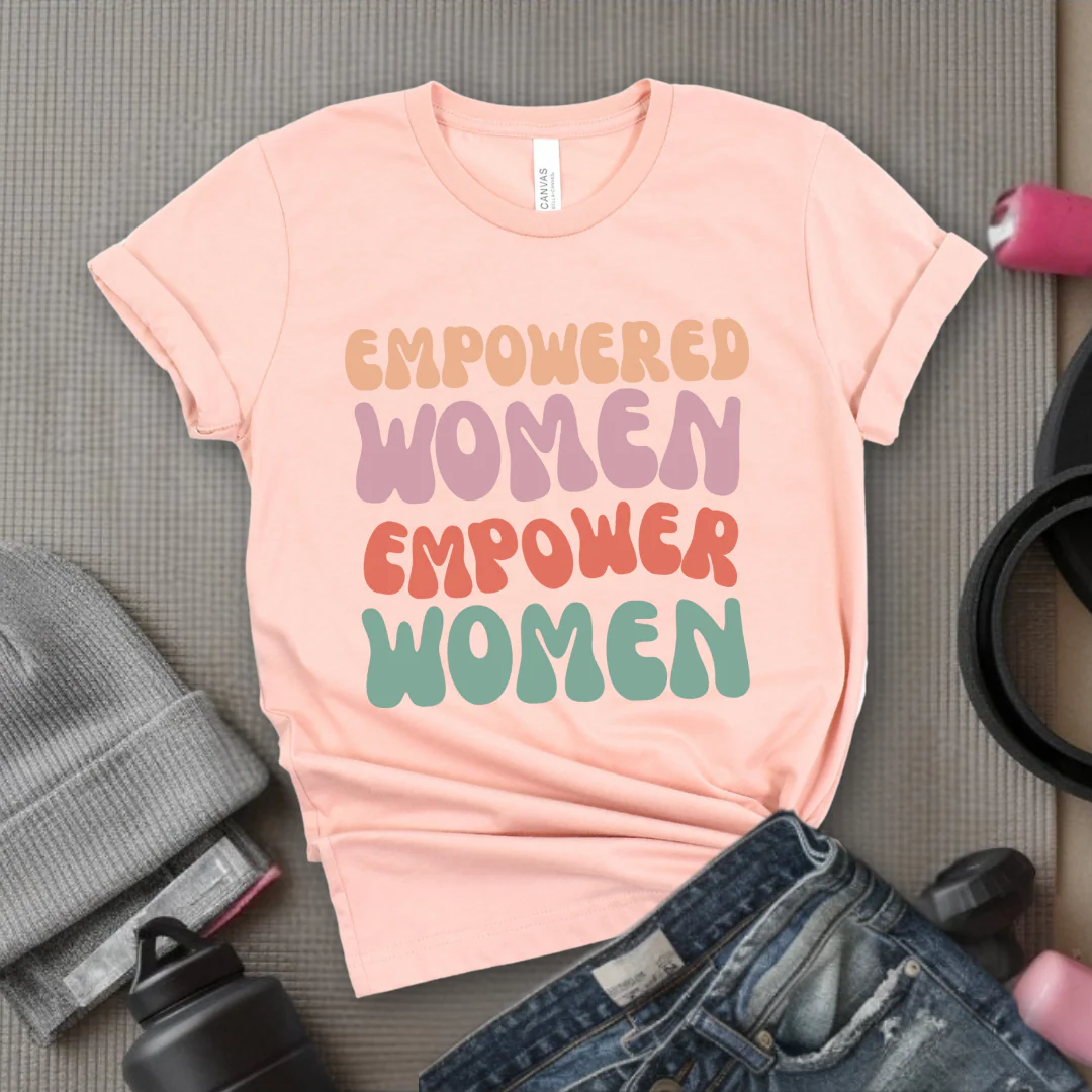 Empowered Women Empower Women Shirt - Feminism T-shirt - Women Support Women Shirt - Retro Women Empowerment Shirt - Self Gift - Bella Canvas 3001 - Image 7