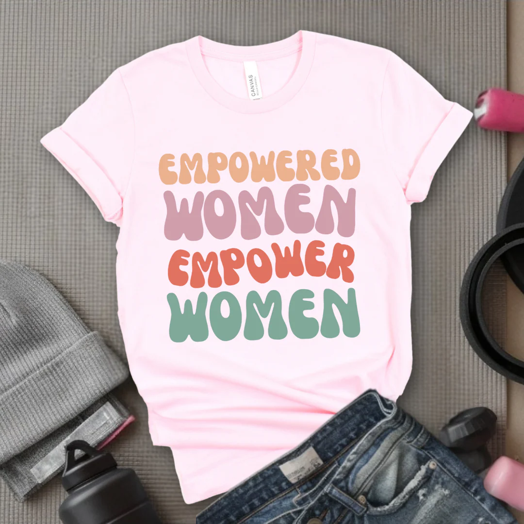 Empowered Women Empower Women Shirt - Feminism T-shirt - Women Support Women Shirt - Retro Women Empowerment Shirt - Self Gift - Bella Canvas 3001 - Image 9