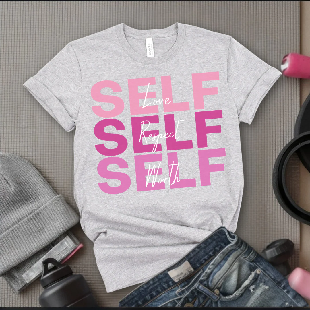 Empowering Self Love Tee - Unisex Jersey Short Sleeve Shirt - Bella Canvas 3001 - Image 3