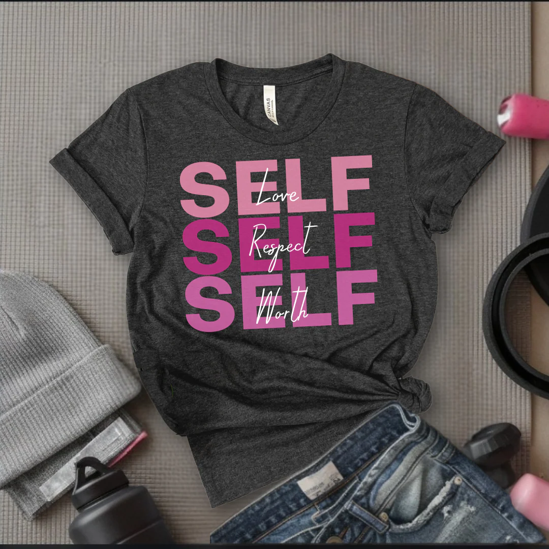 Empowering Self Love Tee - Unisex Jersey Short Sleeve Shirt - Bella Canvas 3001 - Image 4