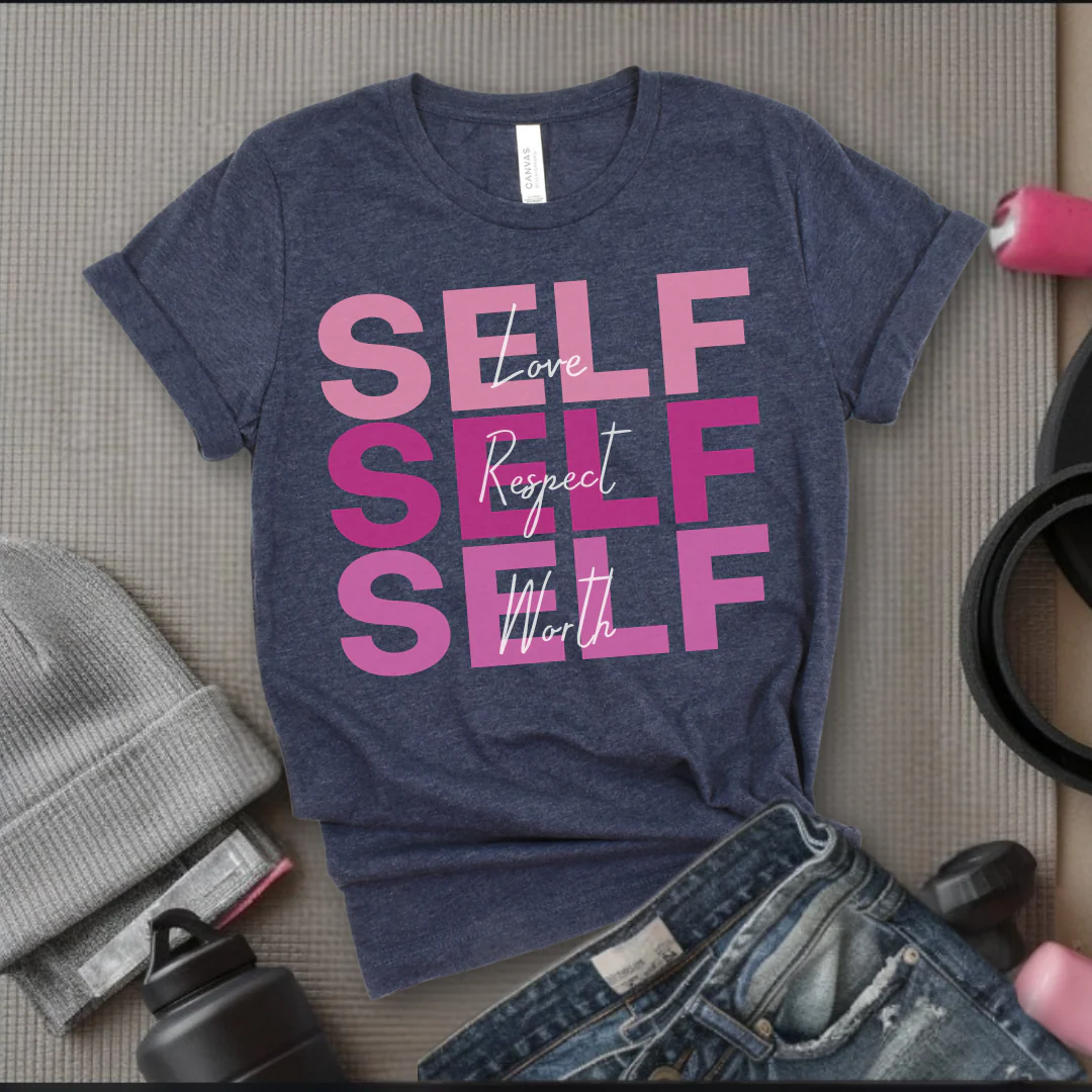 Empowering Self Love Tee - Unisex Jersey Short Sleeve Shirt - Bella Canvas 3001 - Image 5