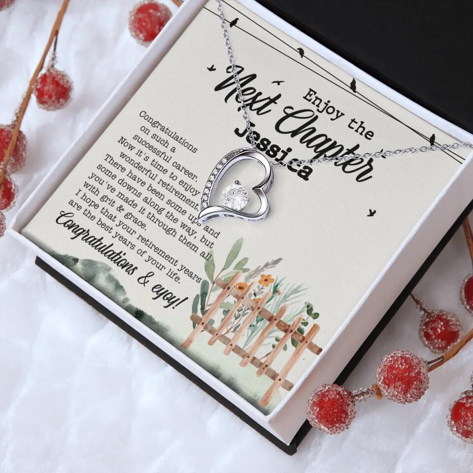 Enjoy The Next Chapter - Multiple Choice Necklace Chain Jewelry - Retirement Gift For Her - Image 12