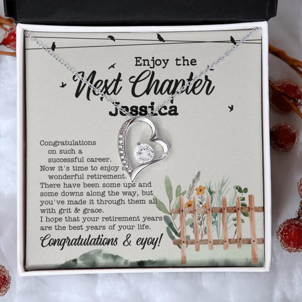 Enjoy The Next Chapter - Multiple Choice Necklace Chain Jewelry - Retirement Gift For Her - Image 13