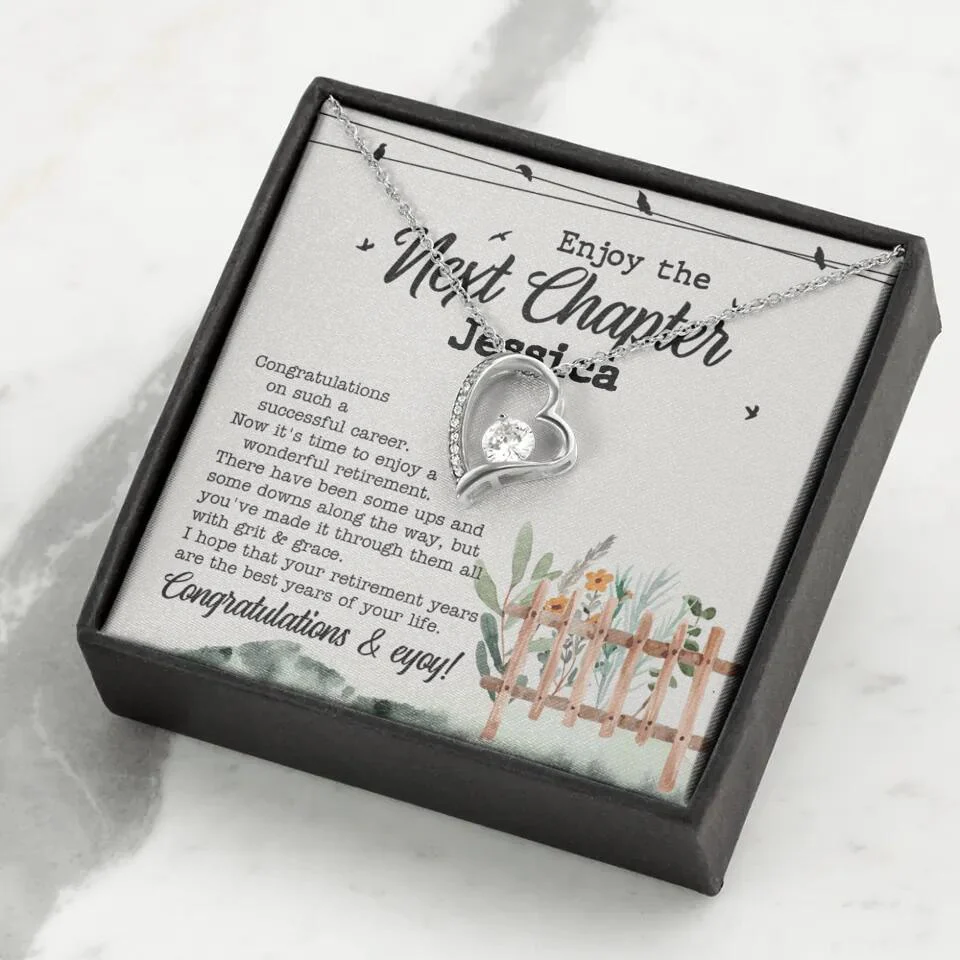Enjoy The Next Chapter - Multiple Choice Necklace Chain Jewelry - Retirement Gift For Her - Image 14