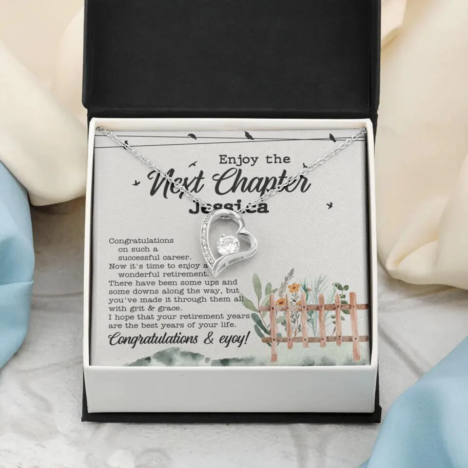 Enjoy The Next Chapter - Multiple Choice Necklace Chain Jewelry - Retirement Gift For Her - Image 15