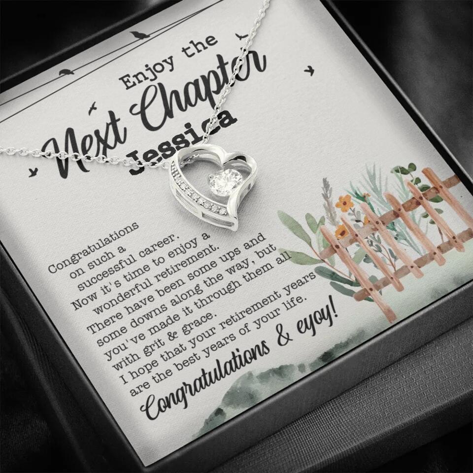 Enjoy The Next Chapter - Multiple Choice Necklace Chain Jewelry - Retirement Gift For Her - Image 19