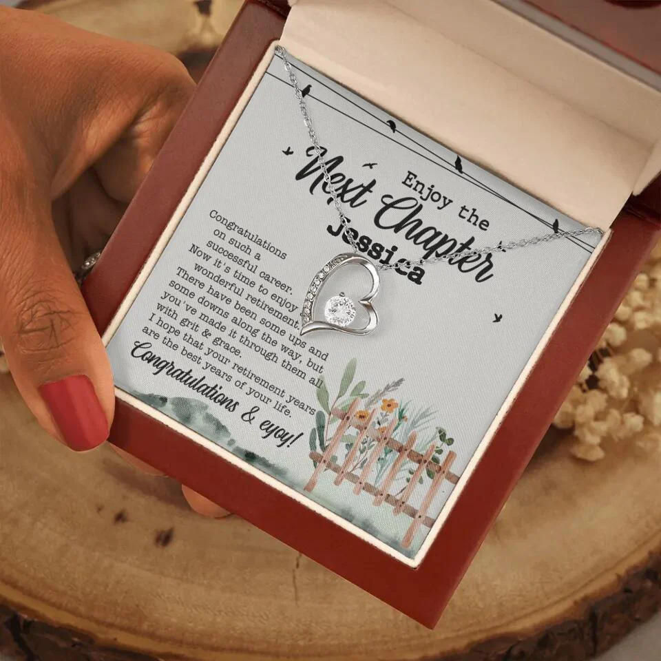 Enjoy The Next Chapter - Multiple Choice Necklace Chain Jewelry - Retirement Gift For Her - Image 21