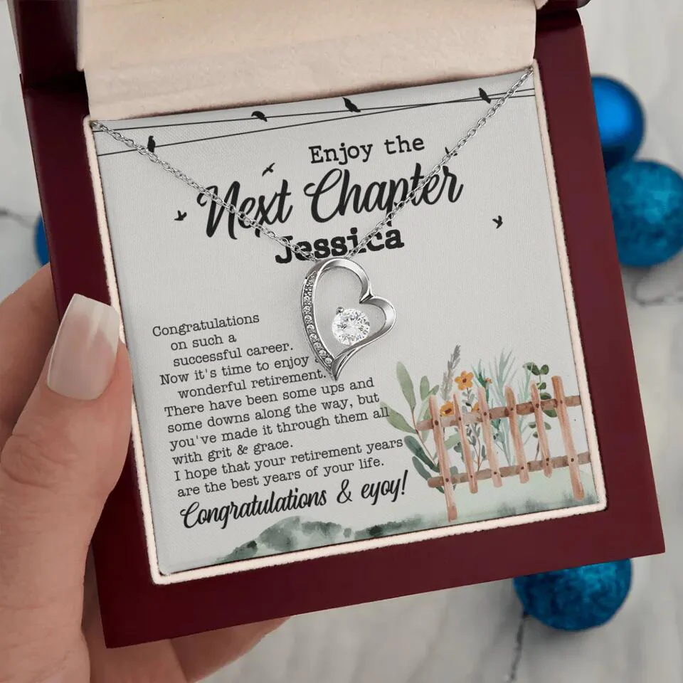 Enjoy The Next Chapter - Multiple Choice Necklace Chain Jewelry - Retirement Gift For Her - Image 22