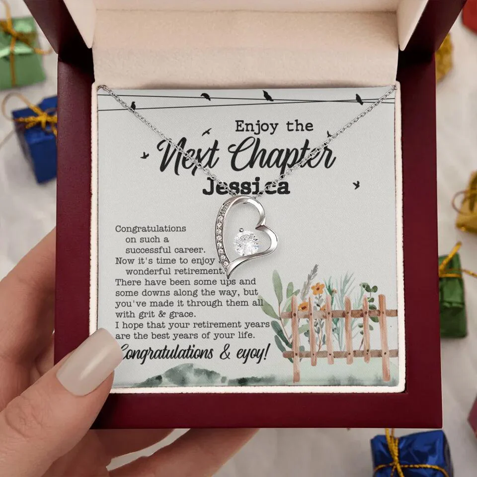 Enjoy The Next Chapter - Multiple Choice Necklace Chain Jewelry - Retirement Gift For Her - Image 23