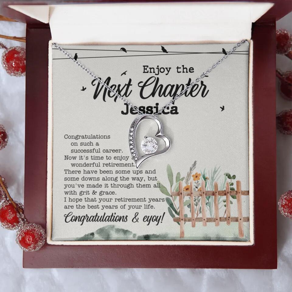 Enjoy The Next Chapter - Multiple Choice Necklace Chain Jewelry - Retirement Gift For Her - Image 24