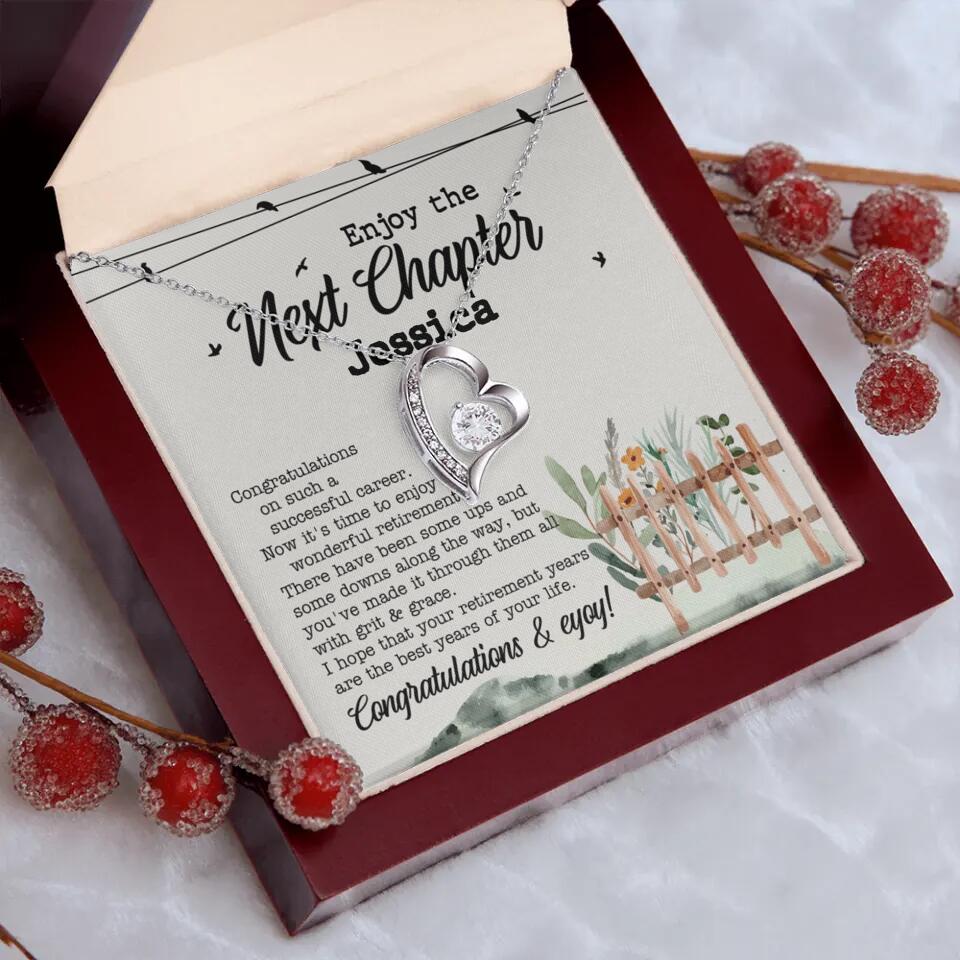 Enjoy The Next Chapter - Multiple Choice Necklace Chain Jewelry - Retirement Gift For Her - Image 25