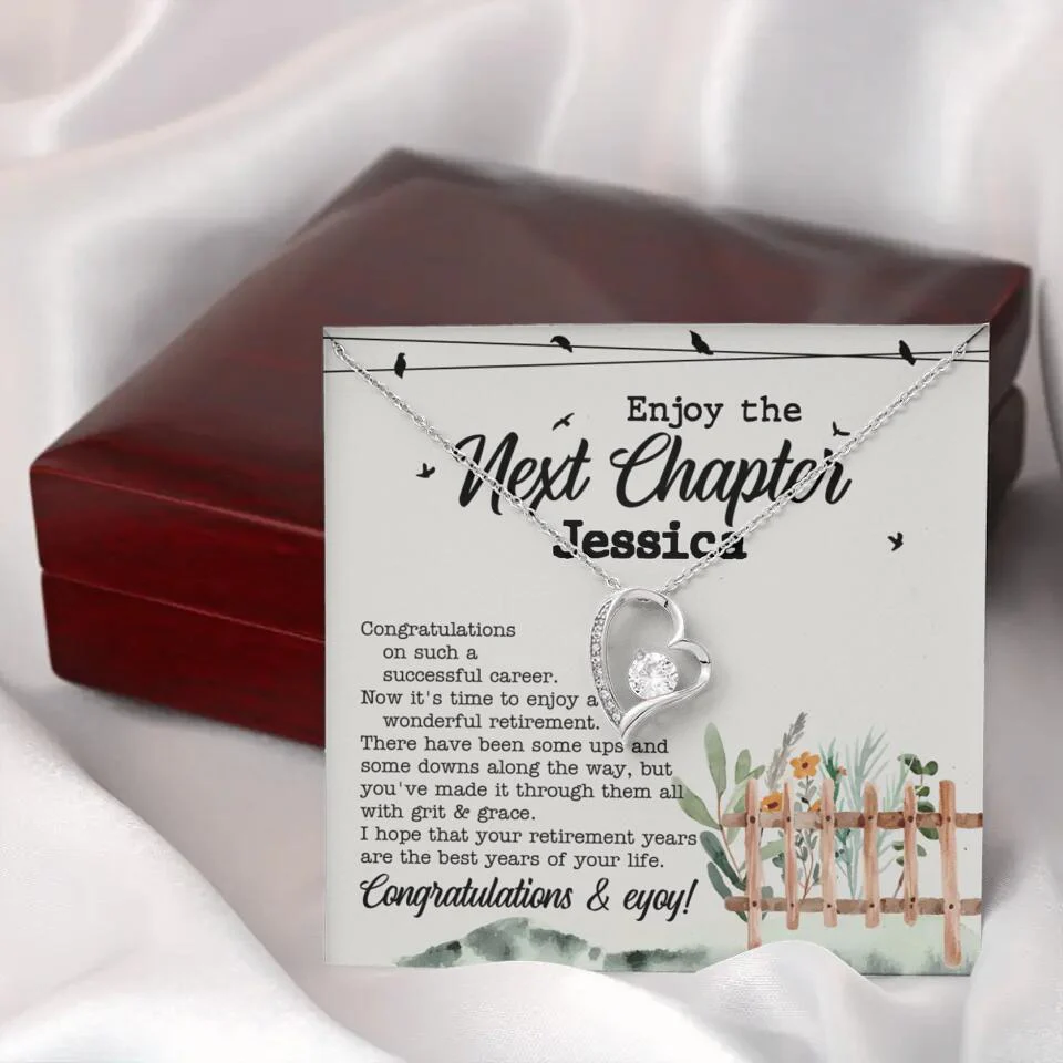 Enjoy The Next Chapter - Multiple Choice Necklace Chain Jewelry - Retirement Gift For Her - Image 28
