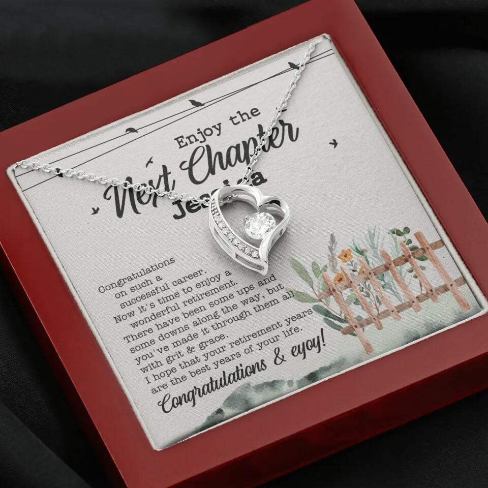 Enjoy The Next Chapter - Multiple Choice Necklace Chain Jewelry - Retirement Gift For Her - Image 31