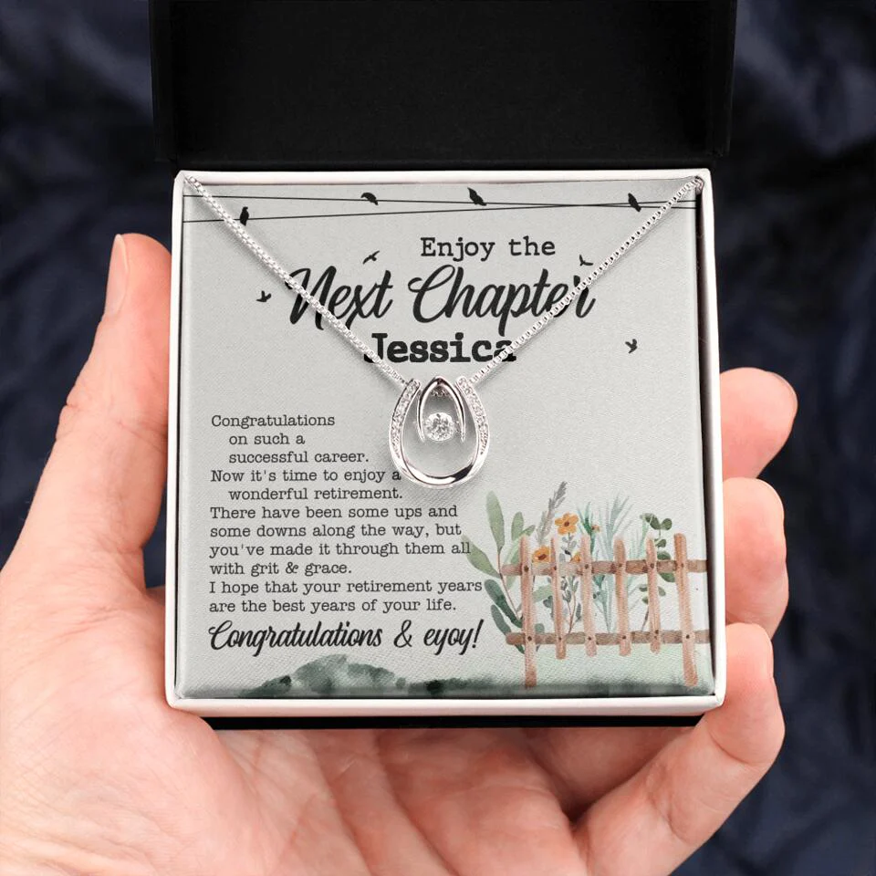 Enjoy The Next Chapter - Multiple Choice Necklace Chain Jewelry - Retirement Gift For Her - Image 34