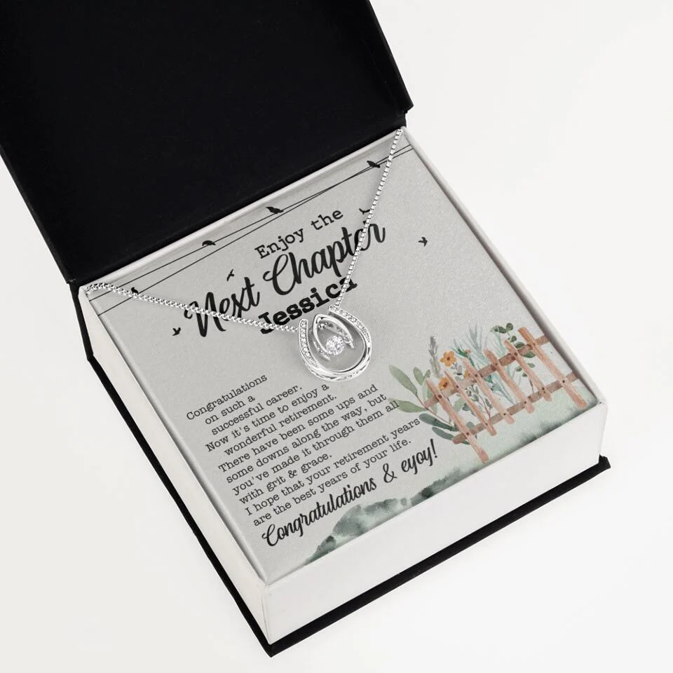 Enjoy The Next Chapter - Multiple Choice Necklace Chain Jewelry - Retirement Gift For Her - Image 35