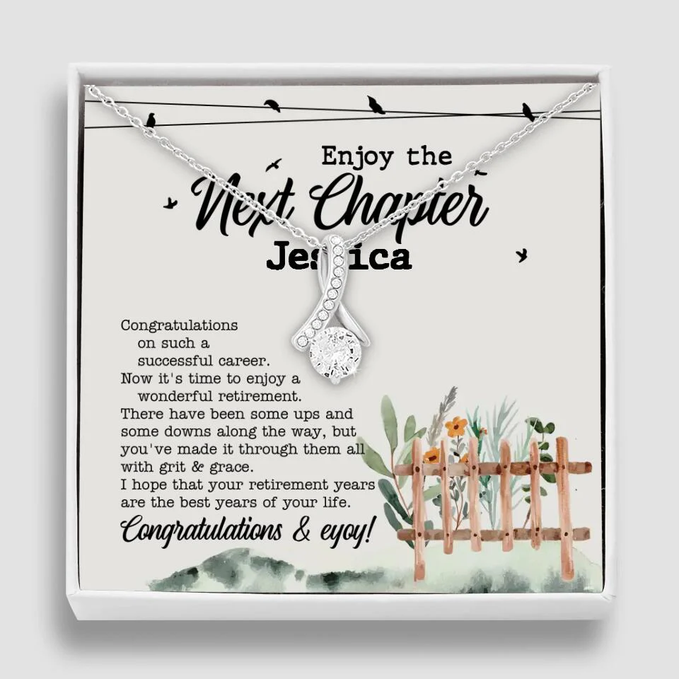 Enjoy The Next Chapter - Multiple Choice Necklace Chain Jewelry - Retirement Gift For Her - Image 47
