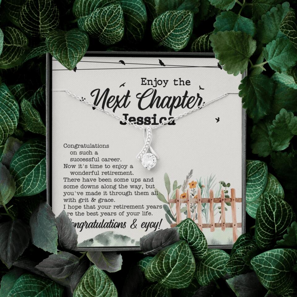 Enjoy The Next Chapter - Multiple Choice Necklace Chain Jewelry - Retirement Gift For Her - Image 49
