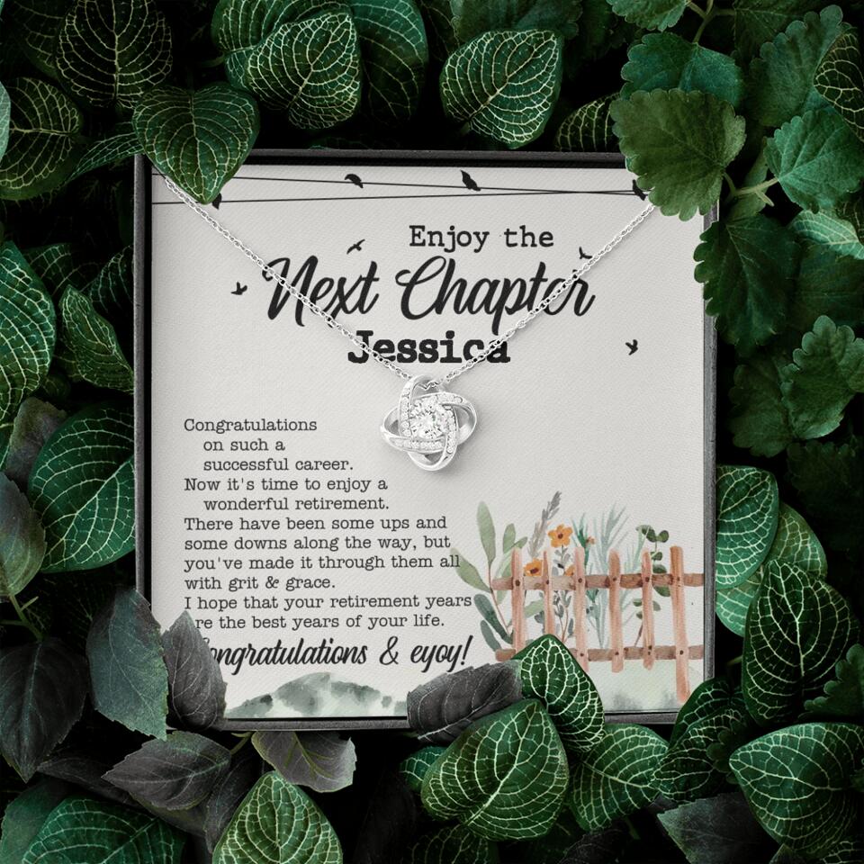 Enjoy The Next Chapter - Multiple Choice Necklace Chain Jewelry - Retirement Gift For Her - Image 5