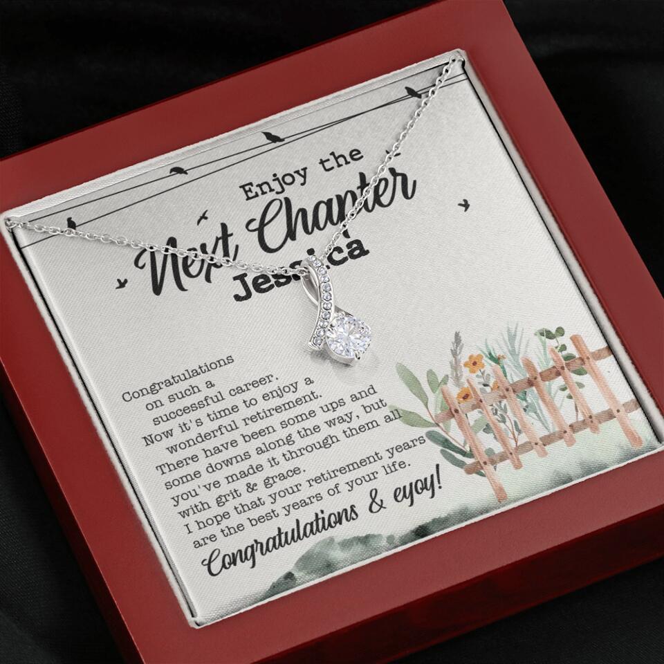 Enjoy The Next Chapter - Multiple Choice Necklace Chain Jewelry - Retirement Gift For Her - Image 53