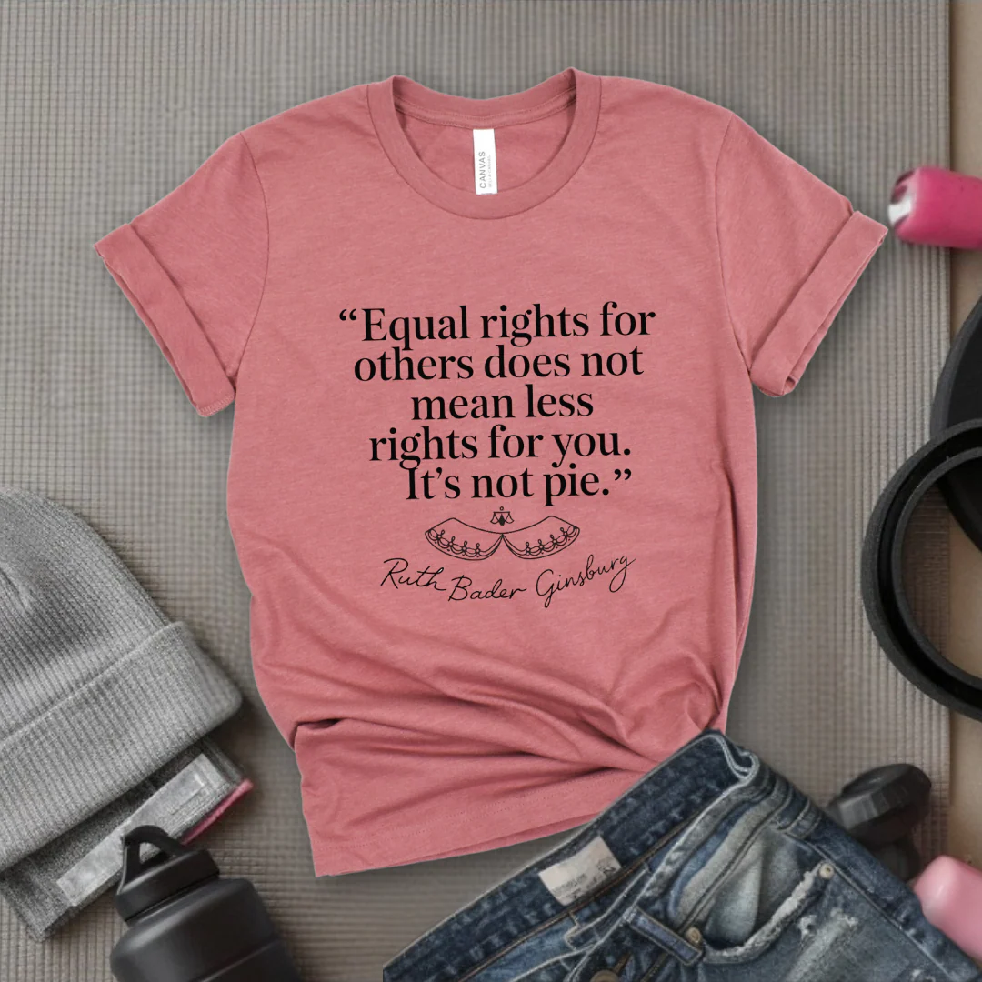 Equal Rights For Others Does Not Mean Less Rights For You It's Not Pie - Women Empowerment Tshirt - Gift for Strong Women, Feminists - Bella Canvas 3001 - Image 3
