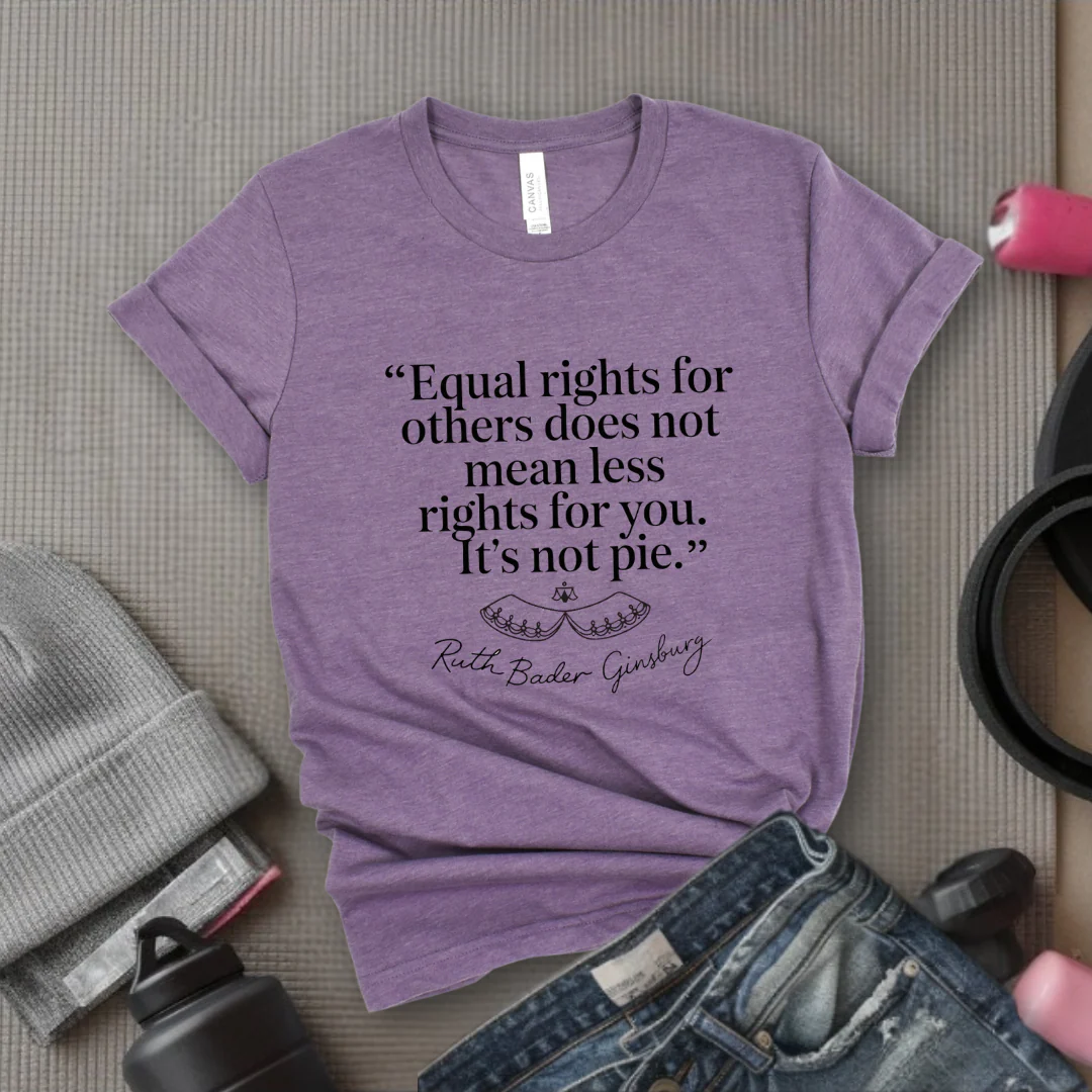 Equal Rights For Others Does Not Mean Less Rights For You It's Not Pie - Women Empowerment Tshirt - Gift for Strong Women, Feminists - Bella Canvas 3001 - Image 5