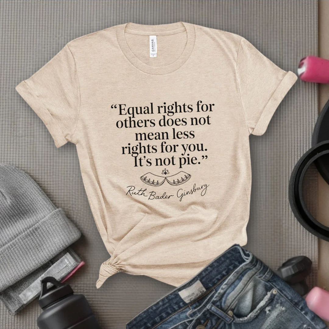 Equal Rights For Others Does Not Mean Less Rights For You It's Not Pie - Women Empowerment Tshirt - Gift for Strong Women, Feminists - Bella Canvas 3001 - Image 6