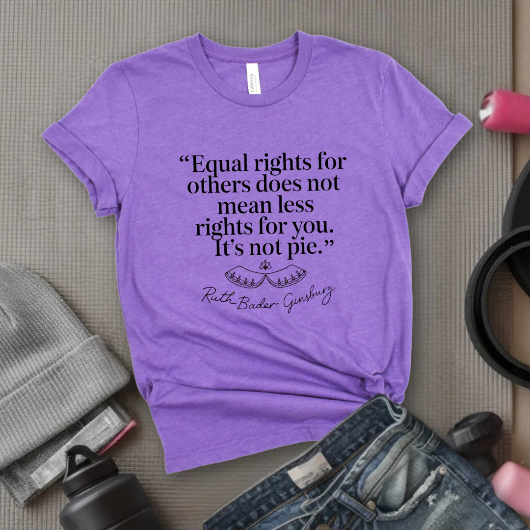 Equal Rights For Others Does Not Mean Less Rights For You It's Not Pie - Women Empowerment Tshirt - Gift for Strong Women, Feminists - Bella Canvas 3001 - Image 7