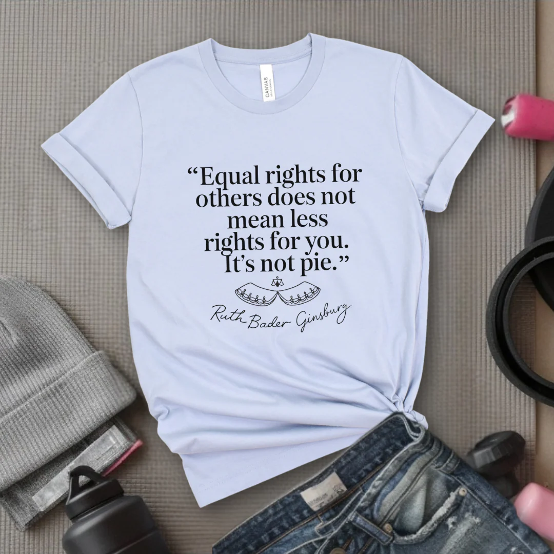 Equal Rights For Others Does Not Mean Less Rights For You It's Not Pie - Women Empowerment Tshirt - Gift for Strong Women, Feminists - Bella Canvas 3001 - Image 8