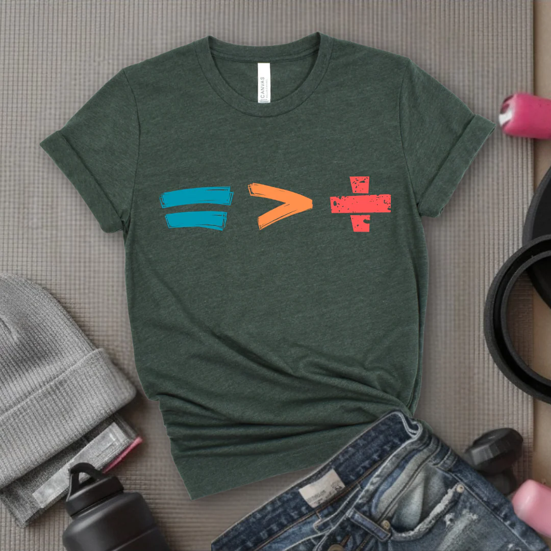 Equality is Better than Division - Feminist T-Shirt - Women Empowerment Tee - Bella Canvas 3001 - Image 4