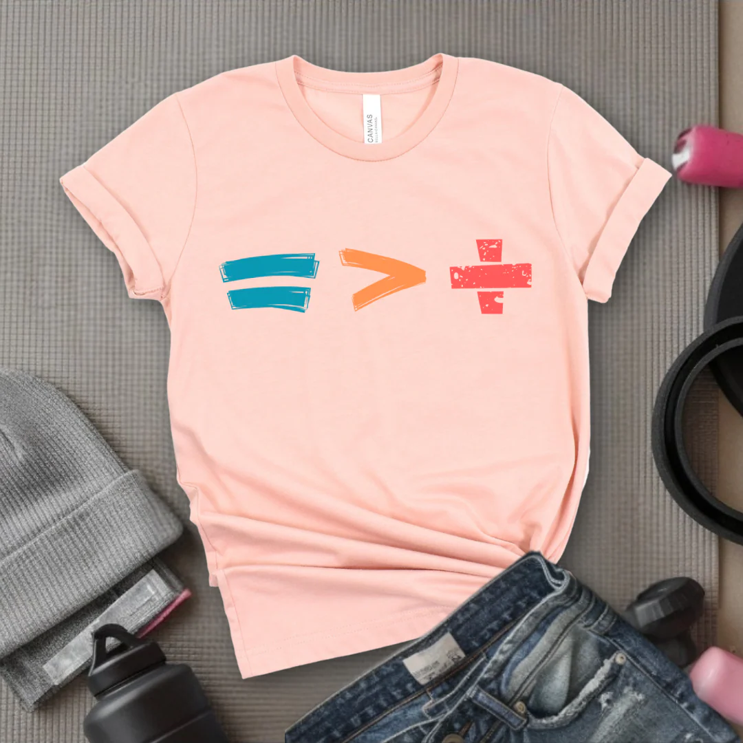 Equality is Better than Division - Feminist T-Shirt - Women Empowerment Tee - Bella Canvas 3001 - Image 7