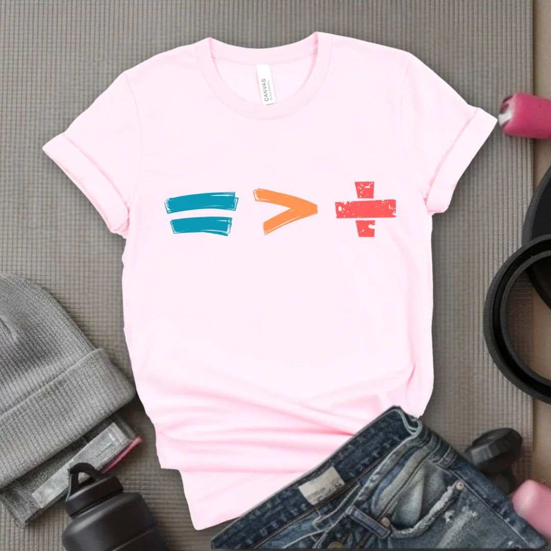 Equality is Better than Division - Feminist T-Shirt - Women Empowerment Tee - Bella Canvas 3001 - Image 9