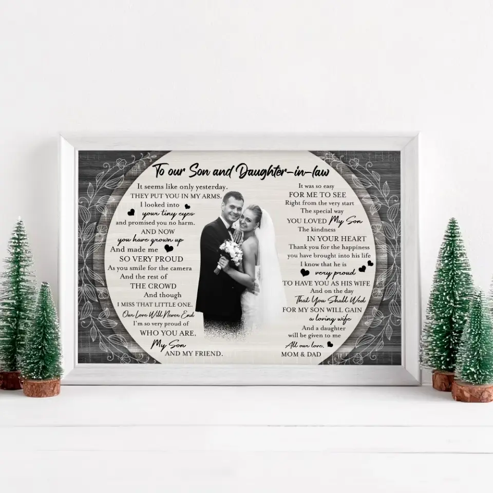 Eternal Bonds: A Gift of Art for Our Daughter-in-Law and Son, Wall Art Canvas/Poster, Gift For Son & Daughter-in-law | 309IHPBNCA1034 - Image 13