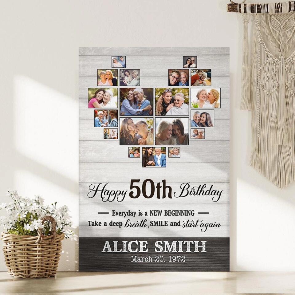 Every Day Is A New Beginning Custom Canvas Poster Birthday Gift For Parents - Image 12
