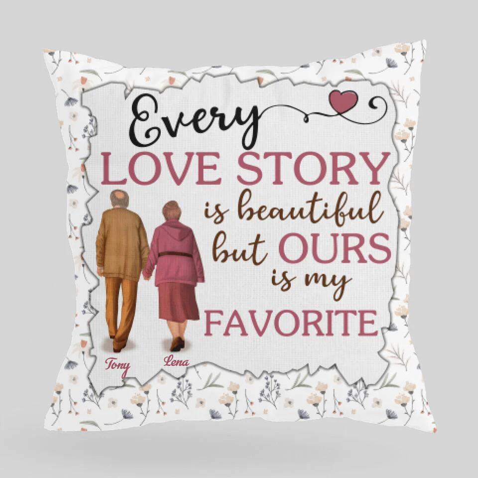 Every Love Story Is Beautiful  But Our Is My Favorite - Personalized Pillow - Image 2