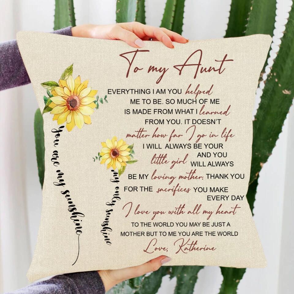 Everything I Am You Helped Me To Be Personalized Pillow - Image 4
