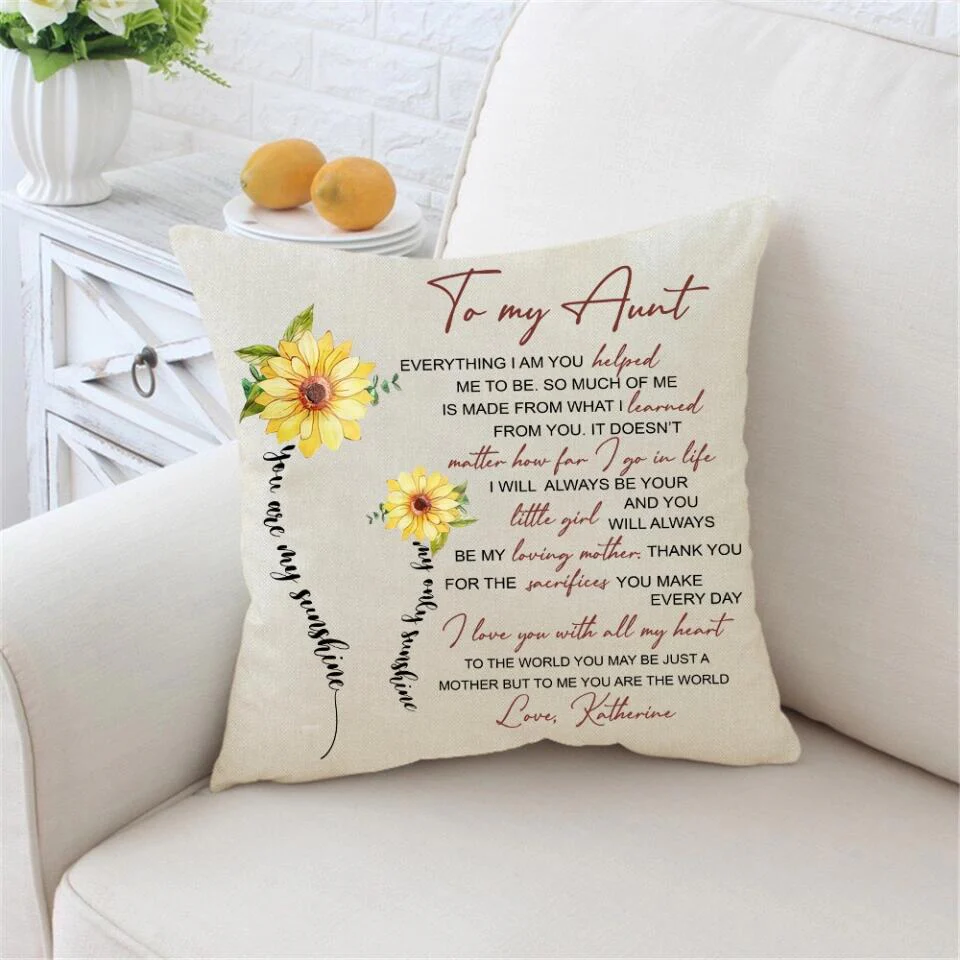 Everything I Am You Helped Me To Be Personalized Pillow - Image 5