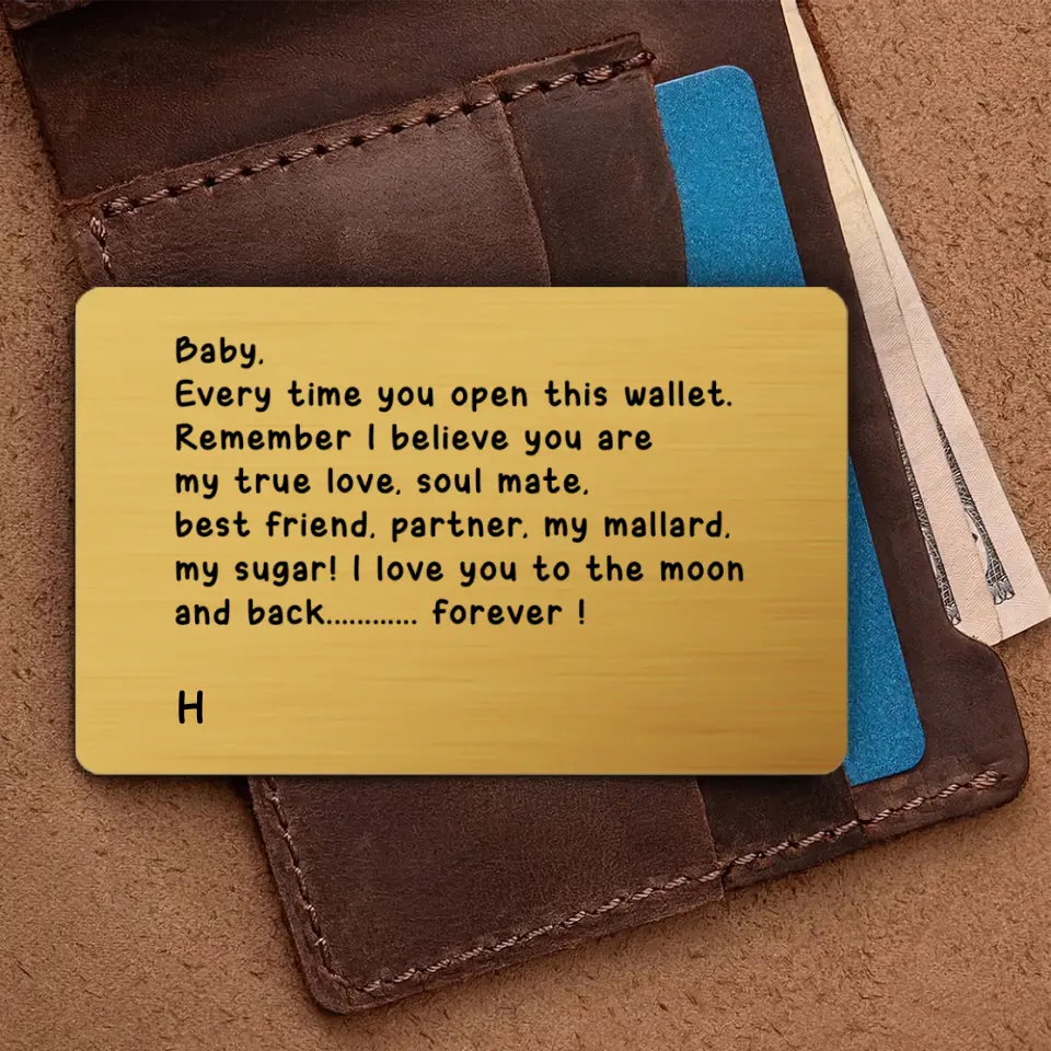 Everytime You Open This Wallet Personalized Wallet Insert Card - Image 2