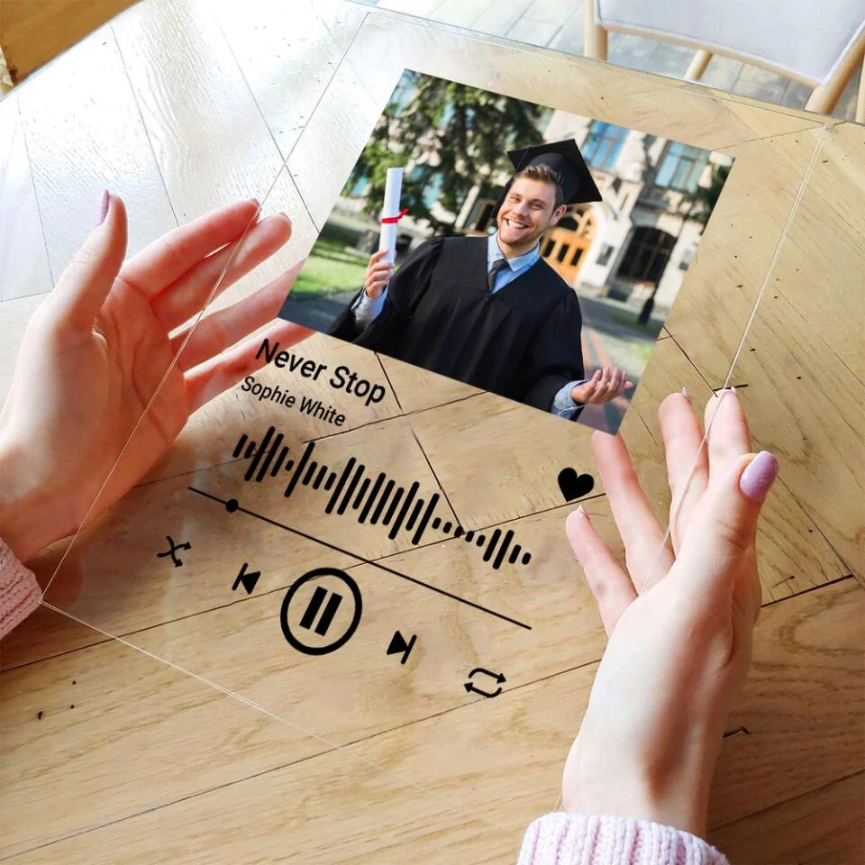 Favorite Song Custom Acrylic Plaque Graduation Gift - Image 6