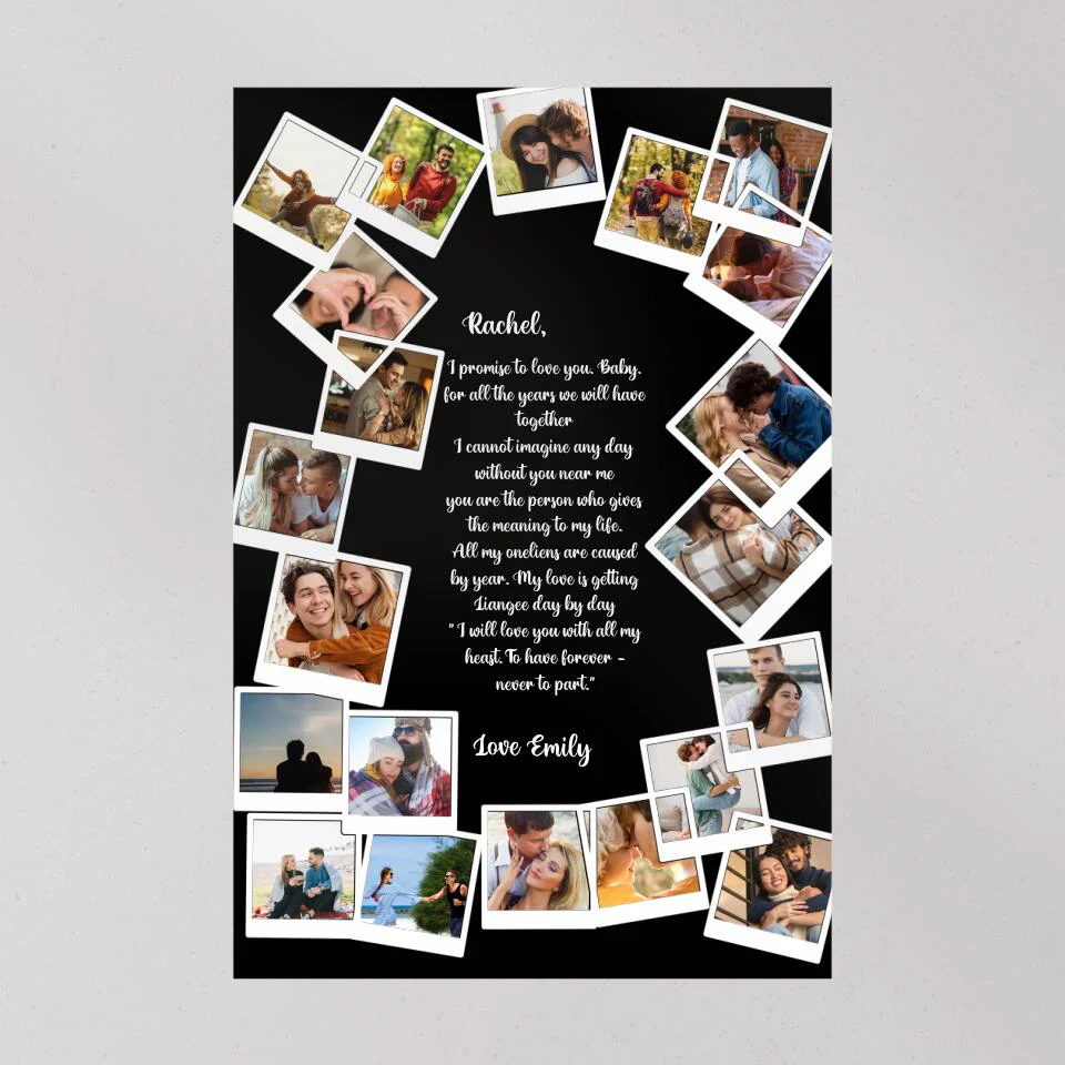 Favorite Song Lyrics Happy Couple Custom Canvas Poster Anniversary Gift For Couples - Image 3