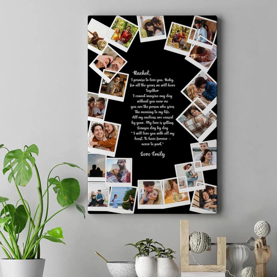 Favorite Song Lyrics Happy Couple Custom Canvas Poster Anniversary Gift For Couples - Image 4