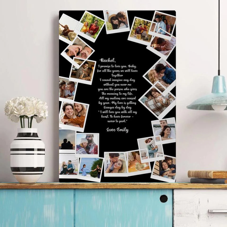 Favorite Song Lyrics Happy Couple Custom Canvas Poster Anniversary Gift For Couples - Image 8
