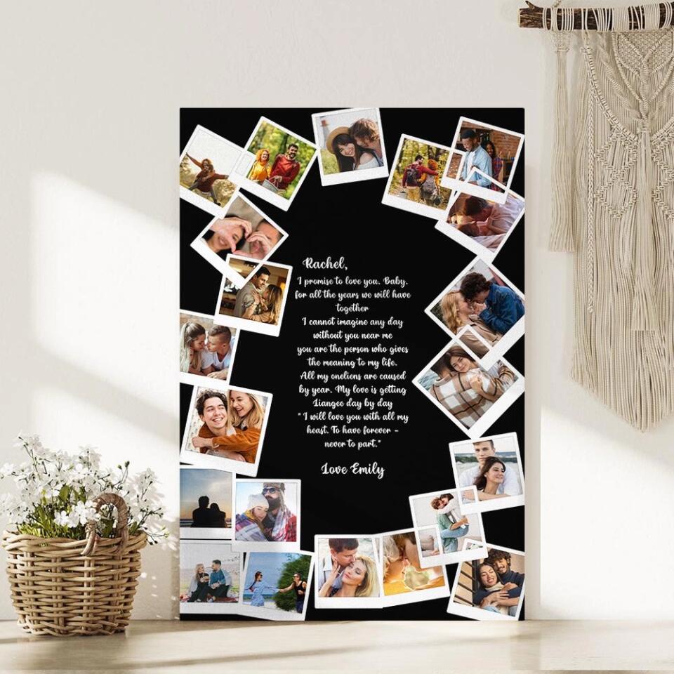 Favorite Song Lyrics Happy Couple Custom Canvas Poster Anniversary Gift For Couples - Image 9