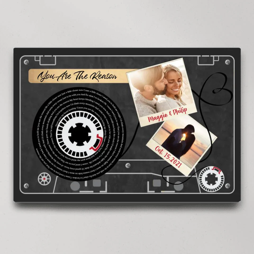 Favorite Things Lyrics Custom Canvas Poster Anniversary Gift For Couple - Image 2